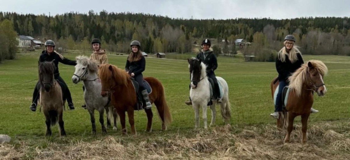 Ungdomar som rider